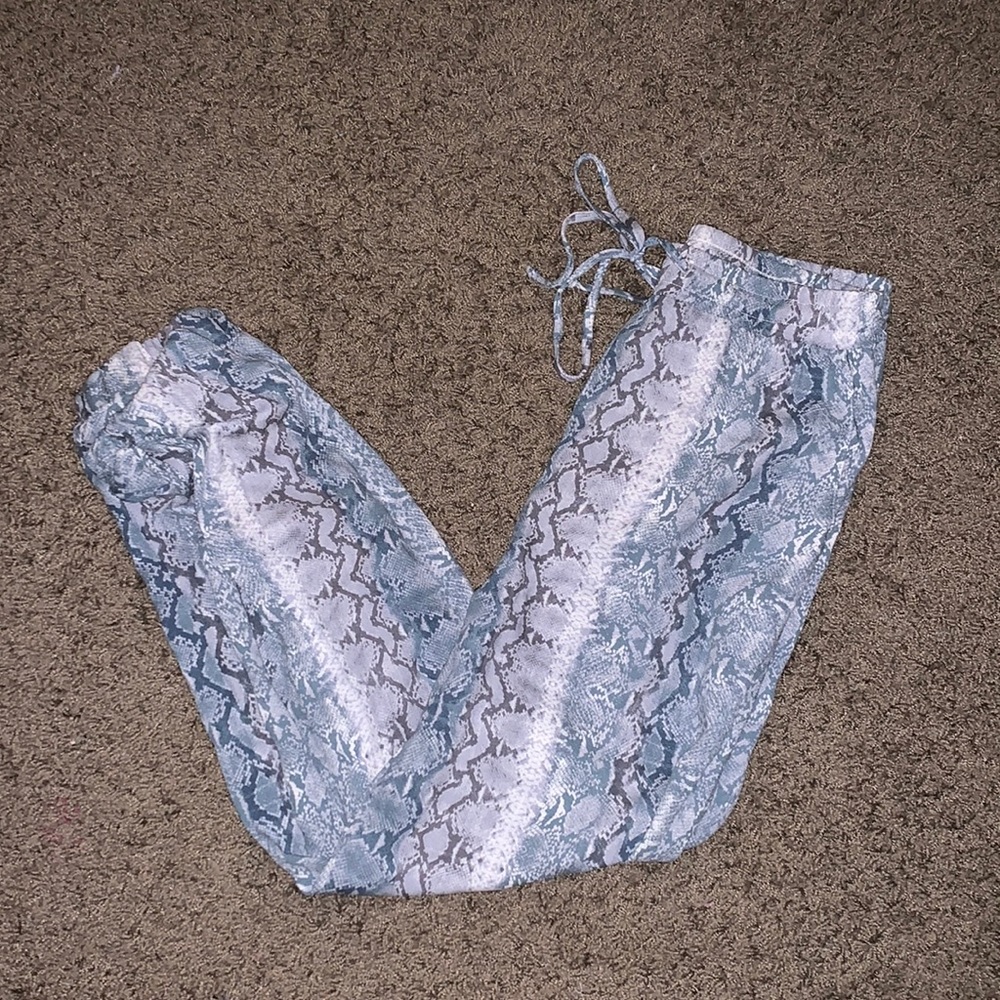 Snakeskin joggers